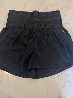 Free People Smocked High Waist Black Women’s Shorts size Small